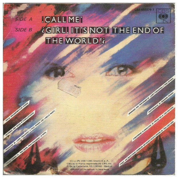 SPAGNA - CALL ME | 7" SINGLE USADO