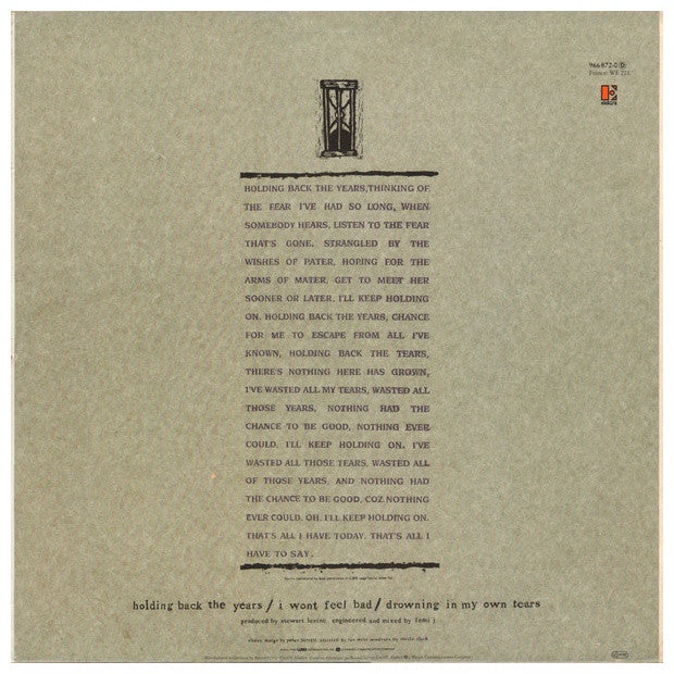 SIMPLY RED - HOLDING BACK THE YEARS | 12" MAXI SINGLE VINILO USADO