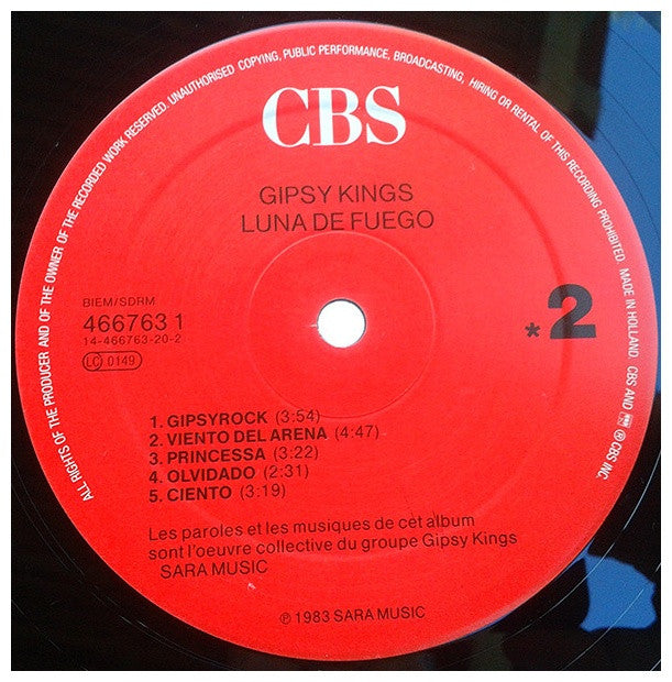 GIPSY KINGS - LUNA DE FUEGO | VINILO USADO
