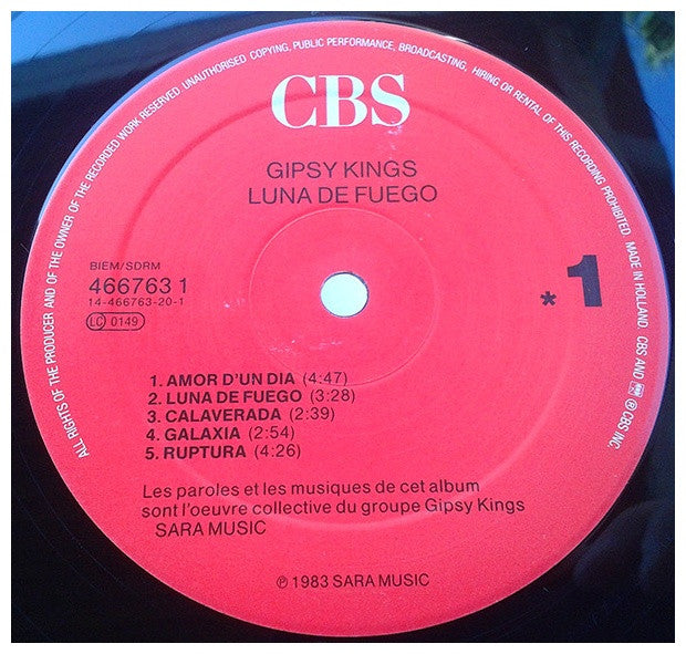 GIPSY KINGS - LUNA DE FUEGO | VINILO USADO