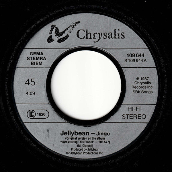 JELLYBEAN - JINGO/JINGO 26TH STREET MIX | 7" SINGLE USADO
