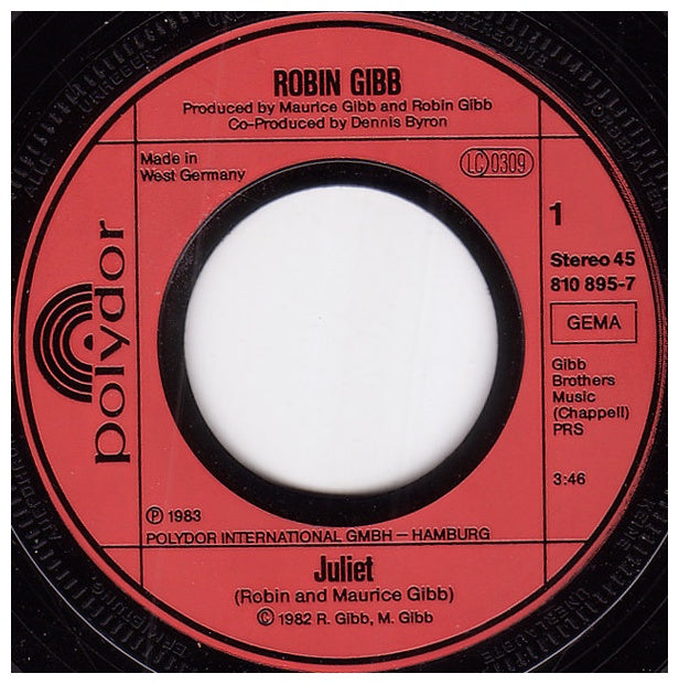 ROBIN GIBB - JULIET | 7" SINGLE USADO