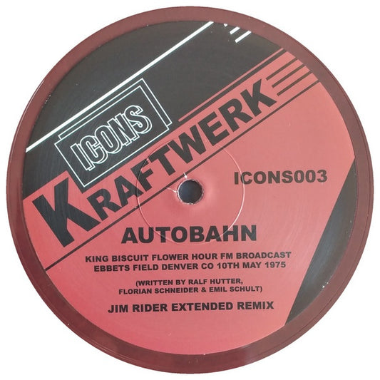 KRAFTWERK - AUTOBAHN GIN READER REMIX (12" MAXI SINGLE) (RED VINYL) | 12" MAXI SINGLE VINILO