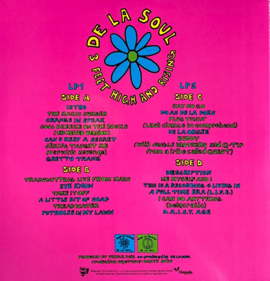 DE LA SOUL - 3 FEET HIGH AND RISING (2LP) (180 GRS) | VINILO