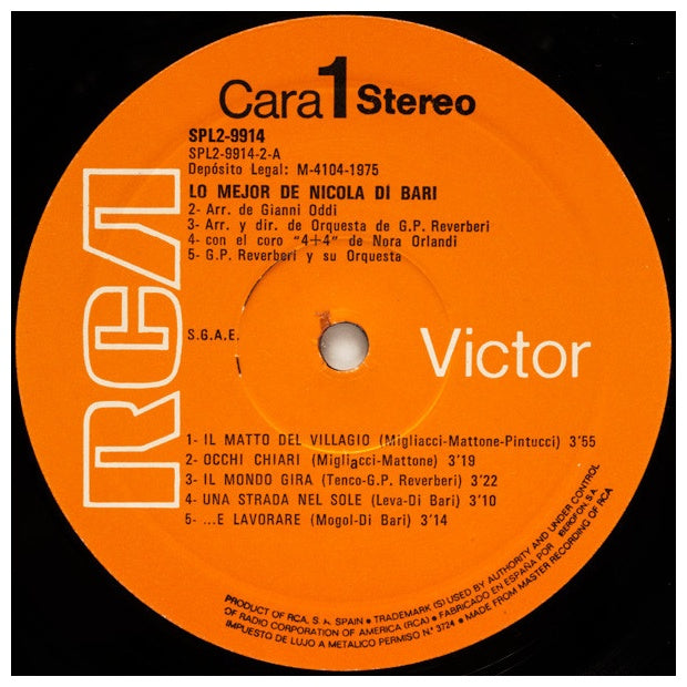 NICOLA DI BARI - LO MEJOR DE LO MEJOR (2LP) | VINILO USADO