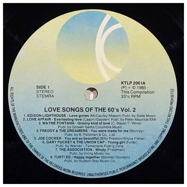 LOVE SONGS OF THE 60S - VARIOUS ARTIST - VOL.2 (2LP) | VINILO USADO