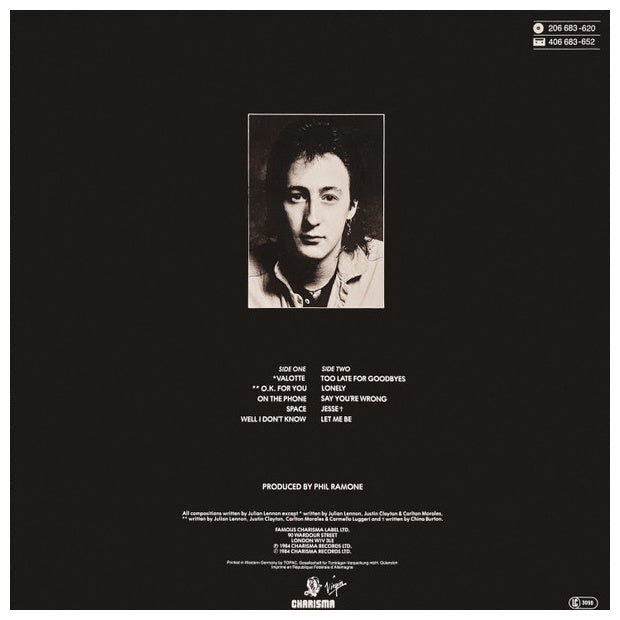 JULIAN LENNON - VALOTTE | VINILO USADO