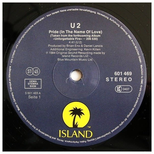U2 - PRIDE | 12" MAXI SINGLE USADO