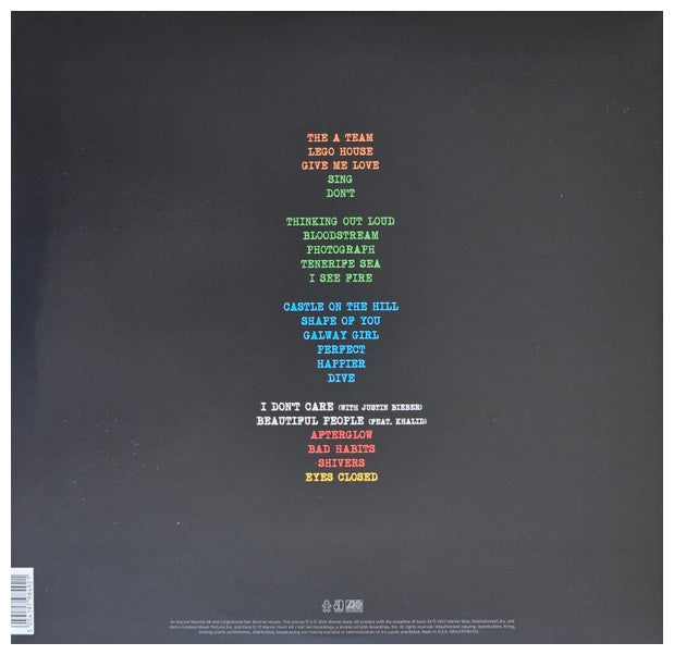 ED SHEERAN - +-=÷× (TOUR COLLECTION) (2LP) (BRIGHT BLUE VINYL) | VINILO