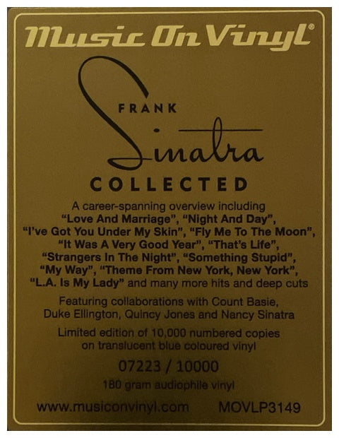 FRANK SINATRA - COLLECTED (TRANSLUCENT BLUE VINYL) (2LP) | VINILO