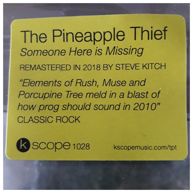 PINEAPPLE THIEF - SOMEONE HERE IS MISSING | VINILO