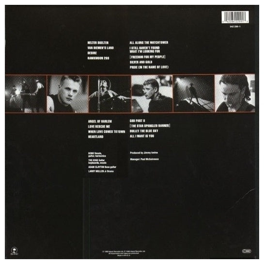 U2 - RATTLE & HUM (2LP) (ORIGINAL ARTWORK) (180GRS VINYL) | VINILO