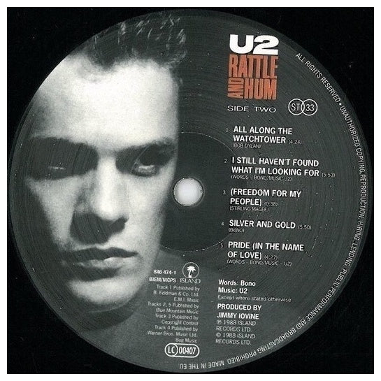 U2 - RATTLE & HUM (2LP) (ORIGINAL ARTWORK) (180GRS VINYL) | VINILO