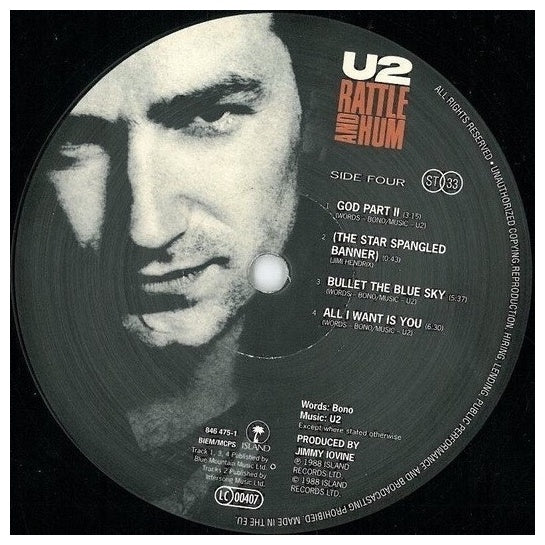 U2 - RATTLE & HUM (2LP) (ORIGINAL ARTWORK) (180GRS VINYL) | VINILO