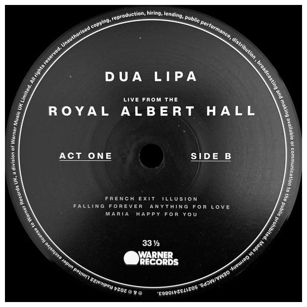 DUA LIPA - LIVE FROM ROYAL ALBERT HALL (2025) (2LP) | VINILO