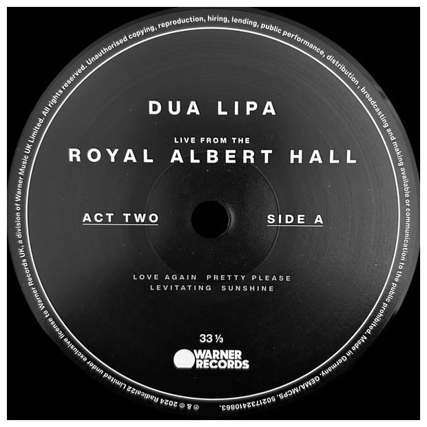 DUA LIPA - LIVE FROM ROYAL ALBERT HALL (2025) (2LP) | VINILO
