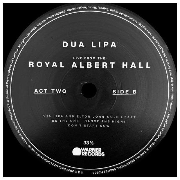 DUA LIPA - LIVE FROM ROYAL ALBERT HALL (2025) (2LP) | VINILO