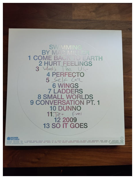 MAC MILLER - SWIMMING (2LP+POSTER A.O.) (MILKY CLEAR/HOT PINK/SKY BLUE MARBLE VINYL) | VINILO