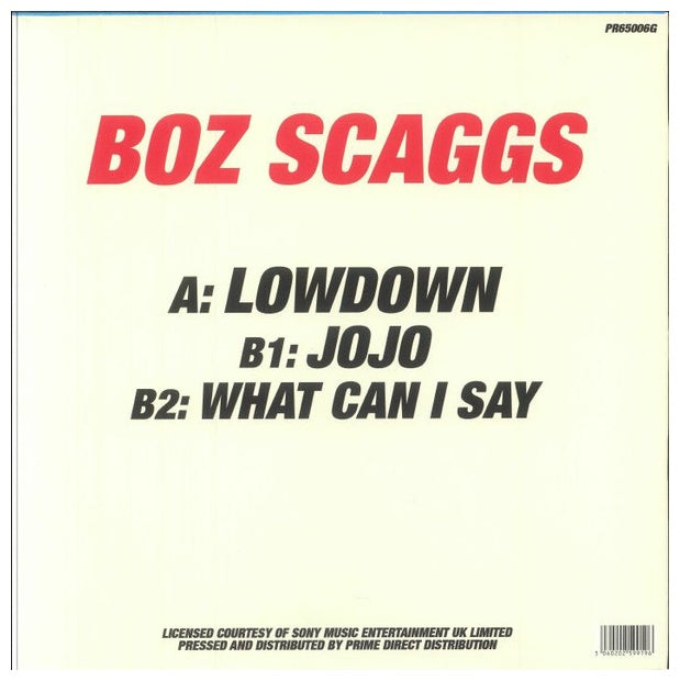 BOZ SCAGGS - LOWDOWN/JOJO (12" MAXI SINGLE) (UK) ( GREEN VINYL) | 12" MAXI SINGLE VINILO