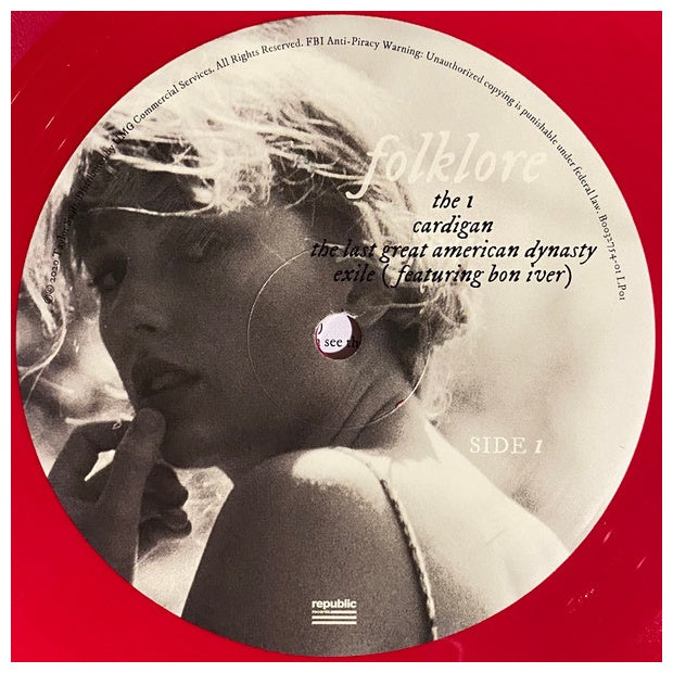TAYLOR SWIFT - FOLKLORE (2LP) (EXCLUSIVE LTD EDITION) (RED VINYL) | VINILO
