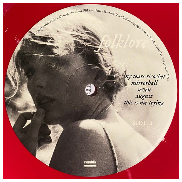 TAYLOR SWIFT - FOLKLORE (2LP) (EXCLUSIVE LTD EDITION) (RED VINYL) | VINILO