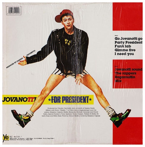 JOVANOTTI - FOR PRESIDENT (ITALY) | VINILO