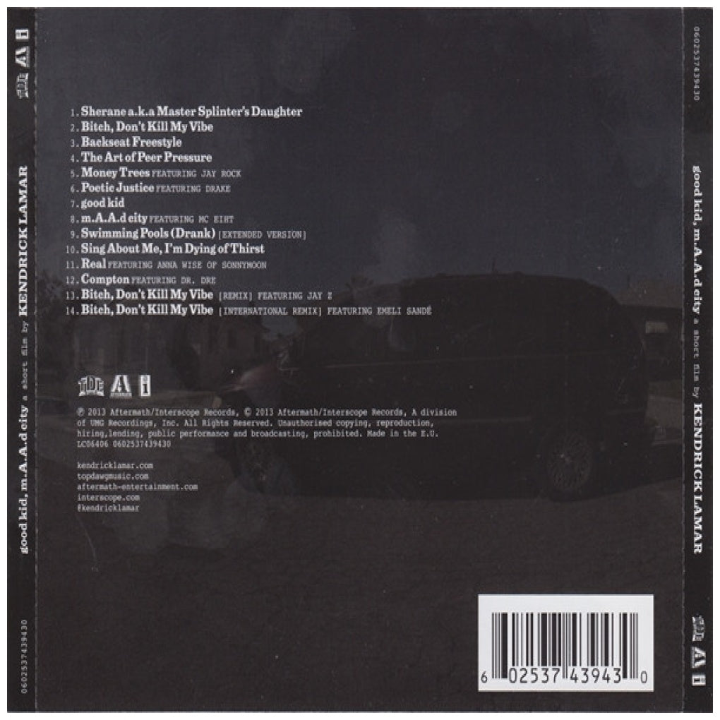 KENDRICK LAMAR - GOOD KID, M.A.A.D CITY | CD