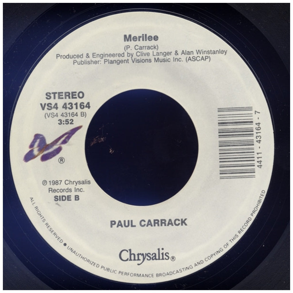 PAUL CARRACK - DON'T SHED A TEAR | 7" SINGLE USADO