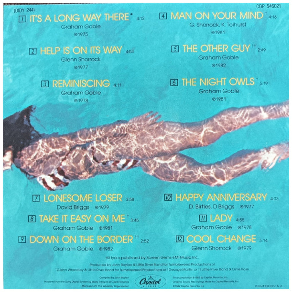 LITTLE RIVER BAND - GREATEST HITS | CD USADO