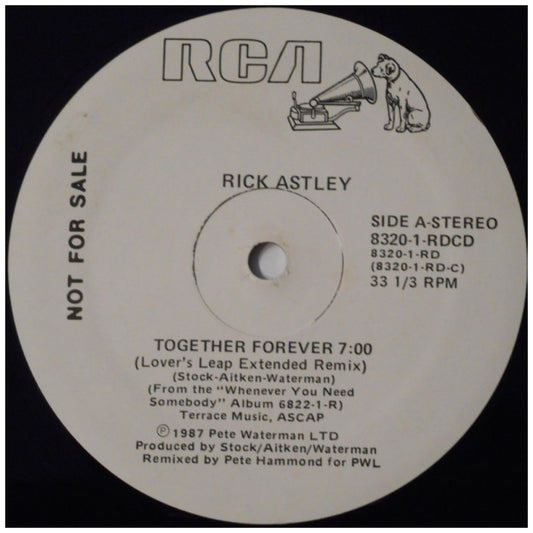 RICK ASTLEY - TOGETHER FOREVER | 12" MAXI SINGLE VINILO USADO