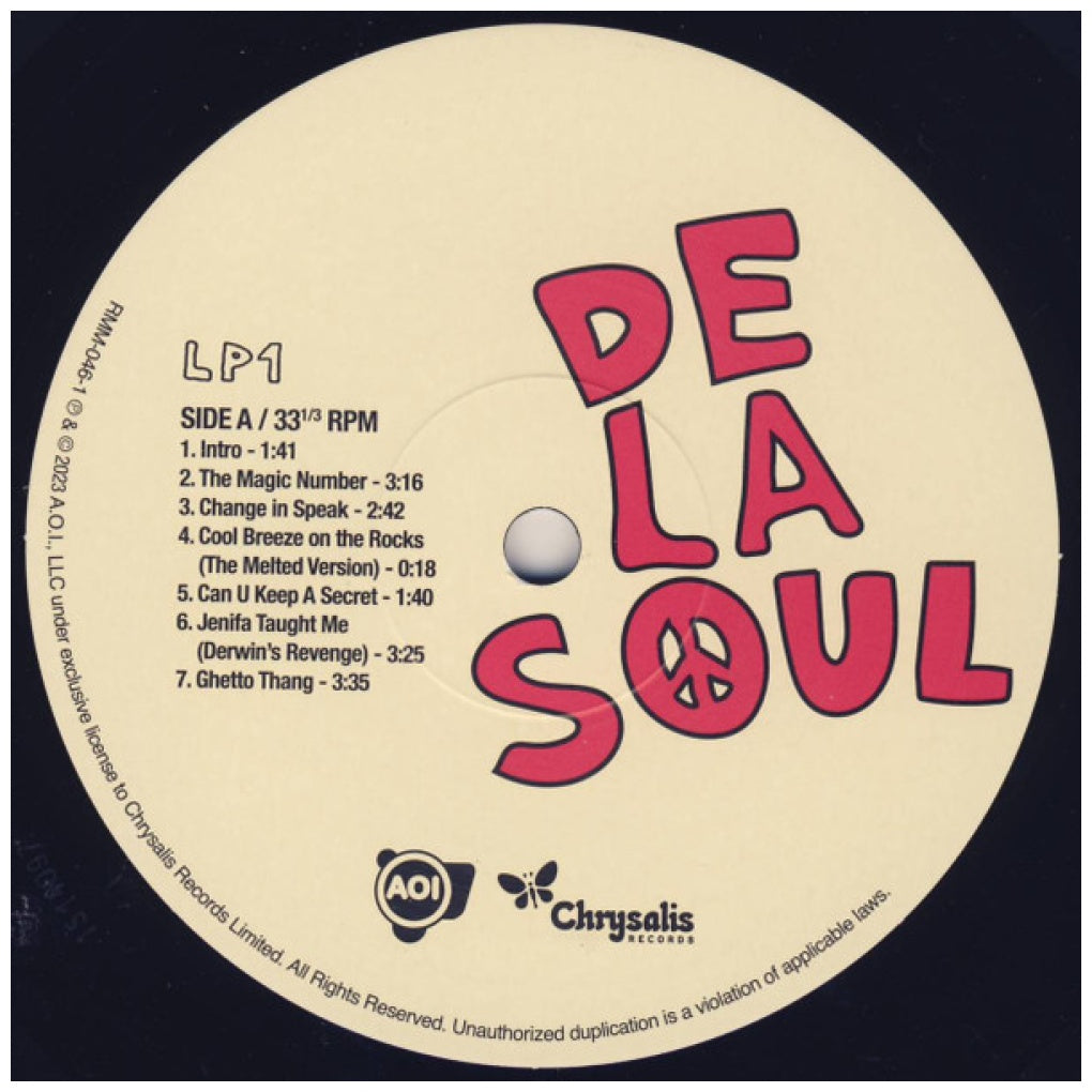 DE LA SOUL - 3 FEET HIGH AND RISING (2LP) (180 GRS) | VINILO