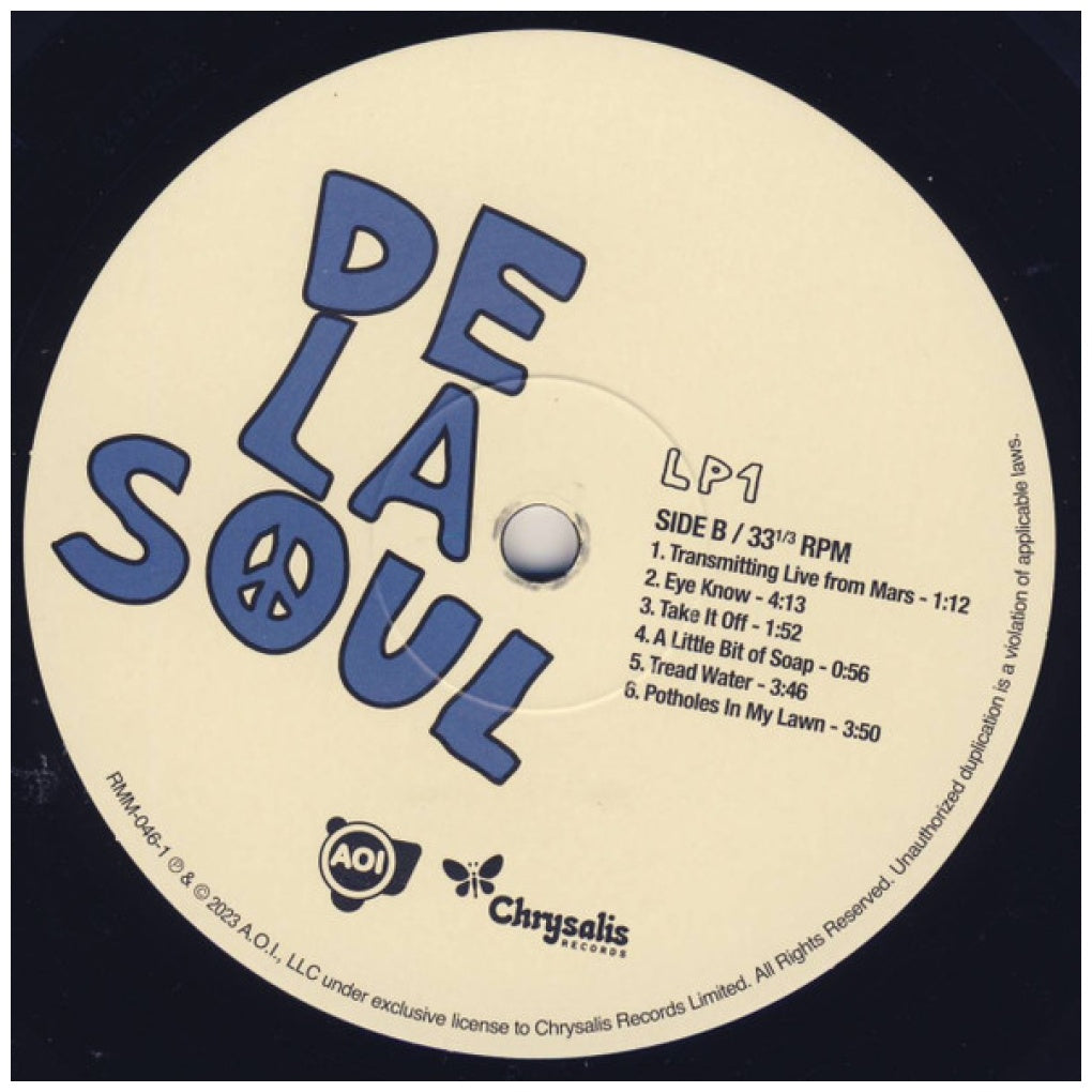 DE LA SOUL - 3 FEET HIGH AND RISING (2LP) (180 GRS) | VINILO