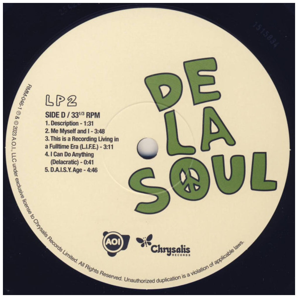 DE LA SOUL - 3 FEET HIGH AND RISING (2LP) (180 GRS) | VINILO
