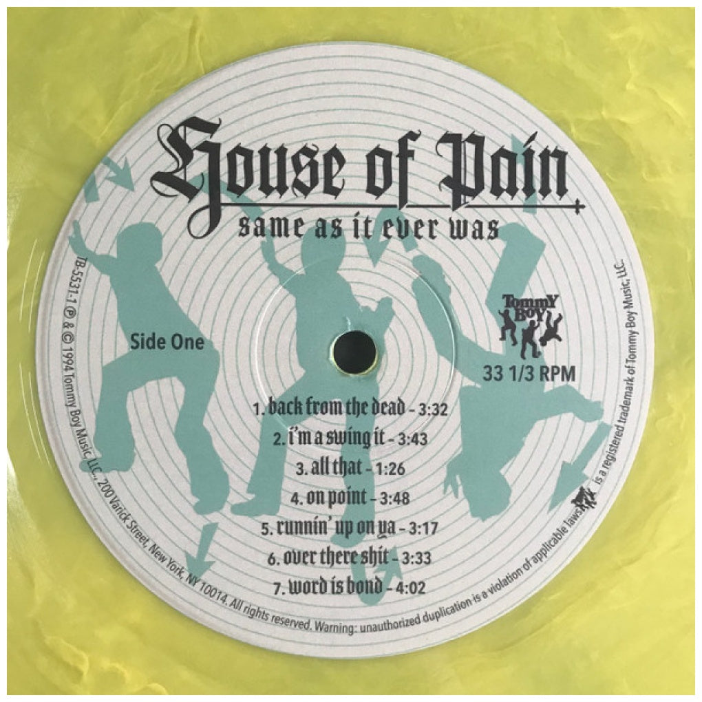 HOUSE OF PAIN - SAME AS IT EVER WAS (30TH ANNIVERSARY) (BONUS 7" SINGLE) (YELLOW/GREEN VINYL) | VINILO