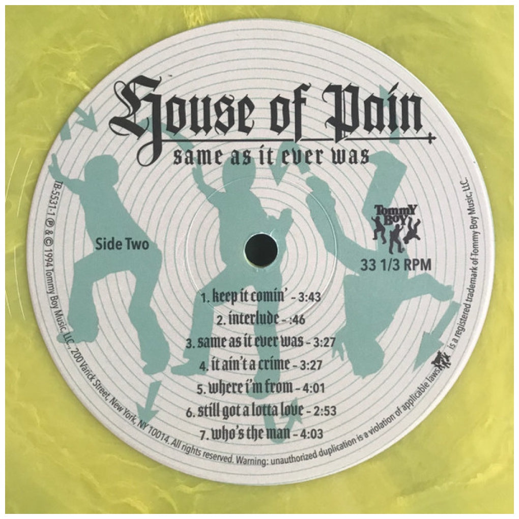HOUSE OF PAIN - SAME AS IT EVER WAS (30TH ANNIVERSARY) (BONUS 7" SINGLE) (YELLOW/GREEN VINYL) | VINILO