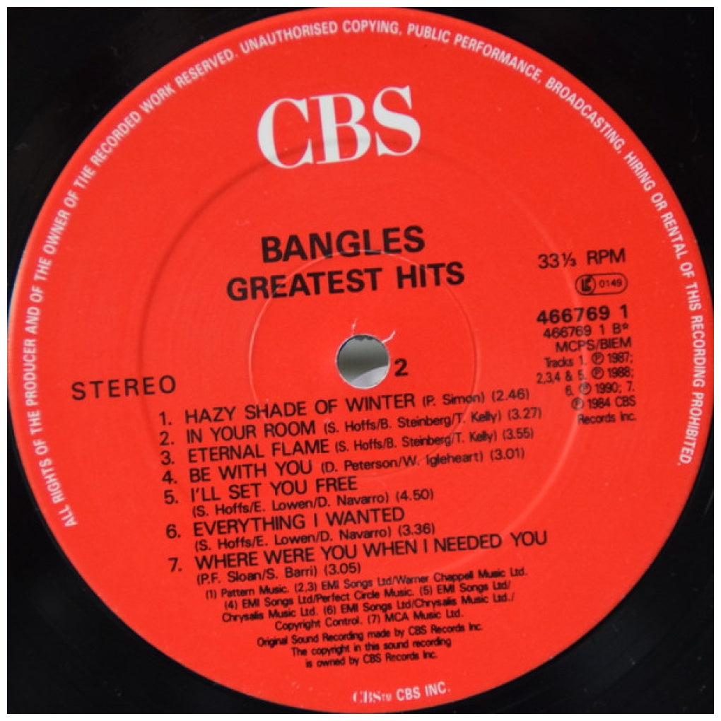BANGLES - GREATEST HITS | VINILO USADO
