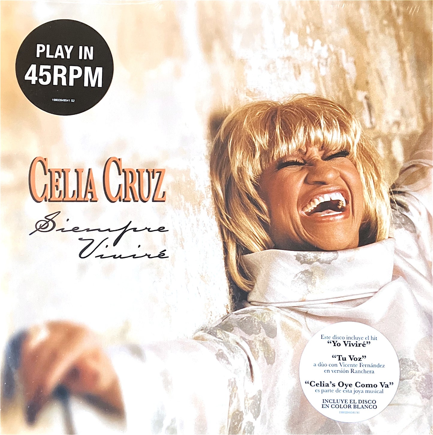 CELIA CRUZ - SIEMPRE VIVIRÉ (2LP) (WHITE VINYL) | VINILO