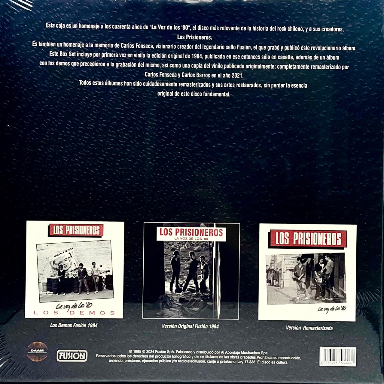 LOS PRISIONEROS - LA VOZ DE LOS 80 40 ANIVERSARIO BOXSET (3LP) | VINILO