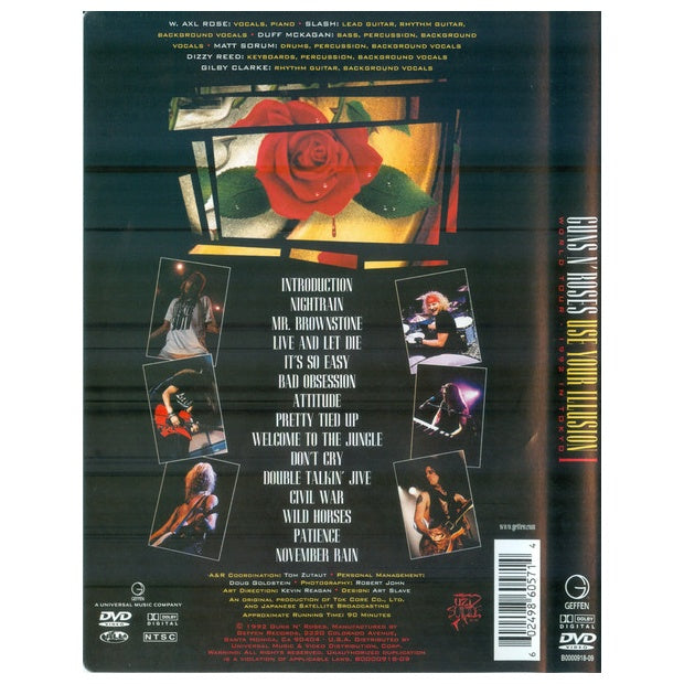 GUNS N ROSES - USE YOUR ILLUSION I WORLD TOUR - LIVE IN TOKYO 1992 | DVD