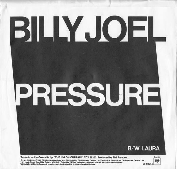 BILLY JOEL - PRESSURE | 7" SINGLE VINILO USADO