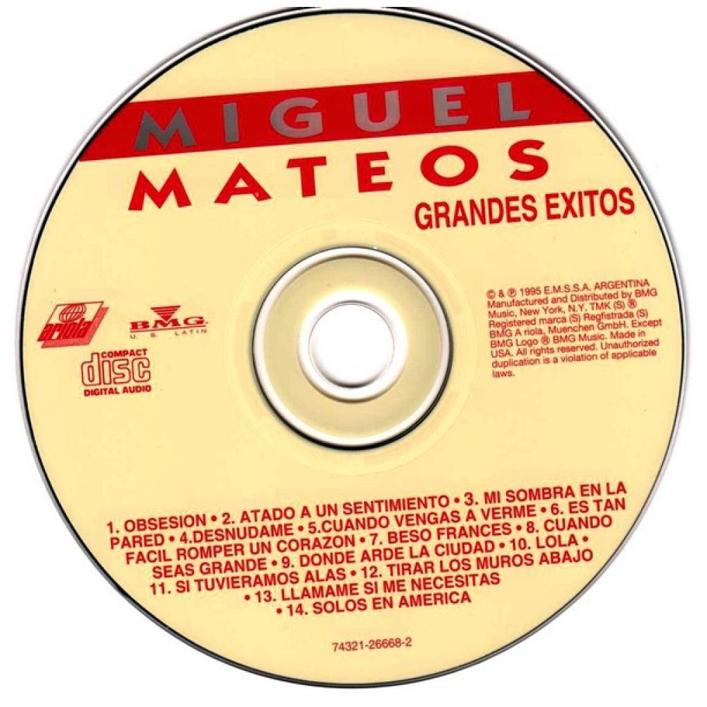 MIGUEL MATEOS - GRANDES EXITOS | CD