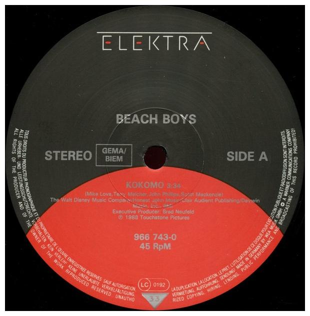 BEACH BOYS - KOKOMO | 12" MAXI SINGLE USADO