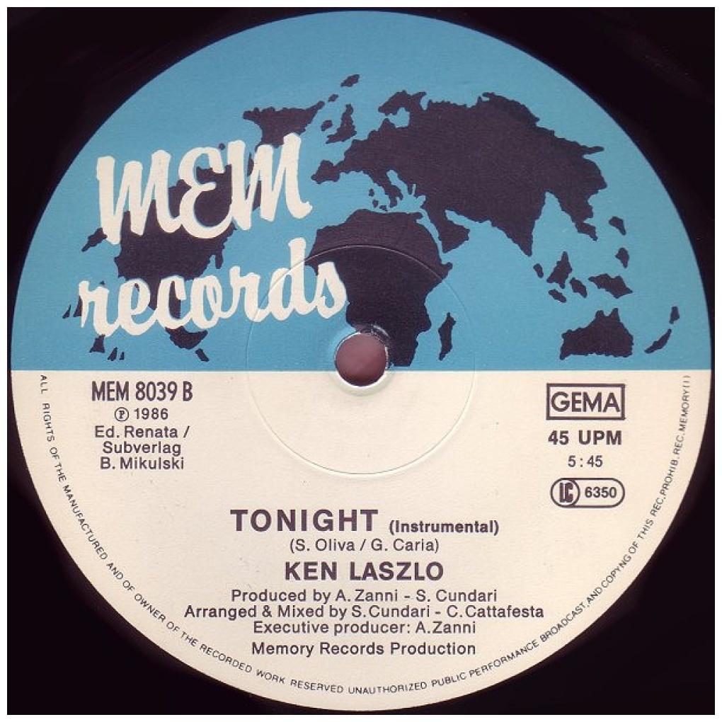 KEN LASZLO - TONIGHT (REMIX) | 12'' MAXI SINGLE USADO