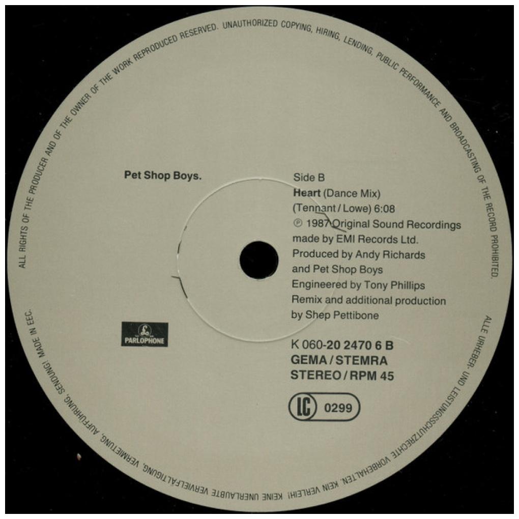 PET SHOP BOYS - HEART | 12'' MAXI SINGLE USADO