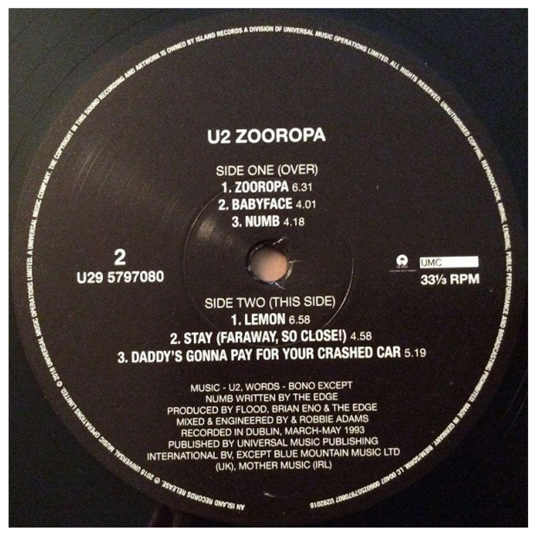 U2 - ZOOROPA (2LP) | VINILO