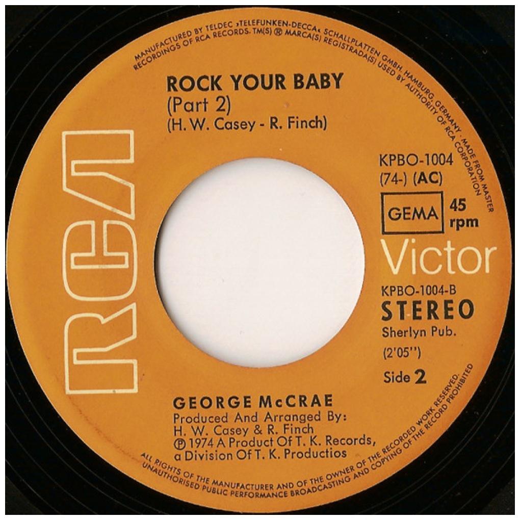 GEORGE MCCRAE - ROCK YOUR BABY | 7" SINGLE USADO