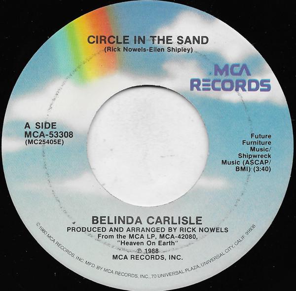 BELINDA CARLISLE - CIRCLE IN THE SAND | 7" SINGLE VINILO USADO