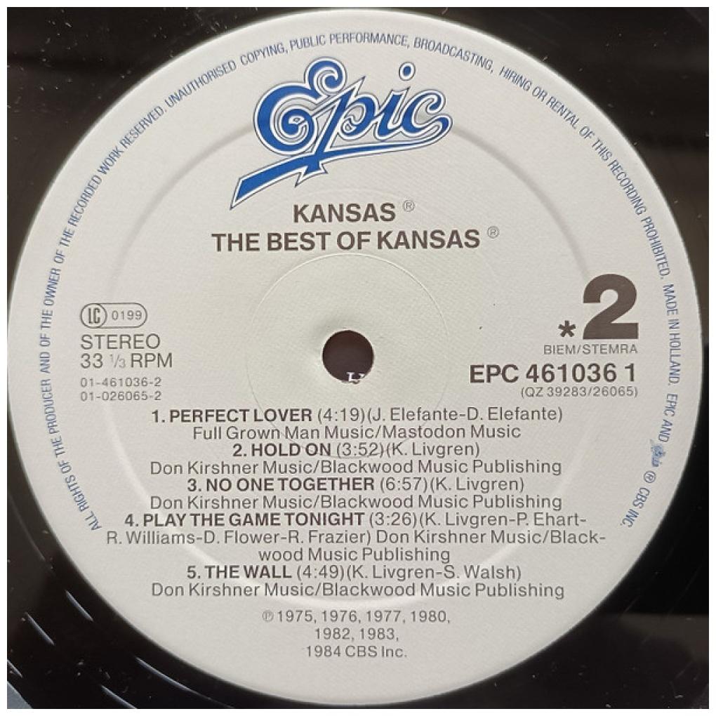 KANSAS - THE BEST | VINILO USADO
