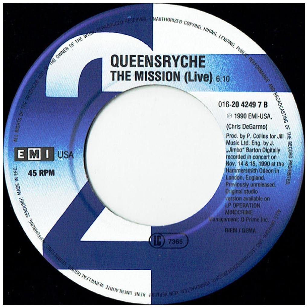 QUEENSRŸCHE - SILENT LUCIDITY | 7" SINGLE USADO
