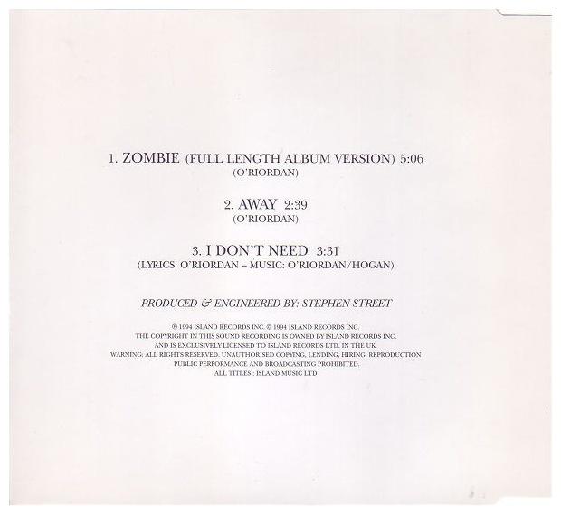 CRANBERRIES - ZOMBIE | CD SINGLE USADO